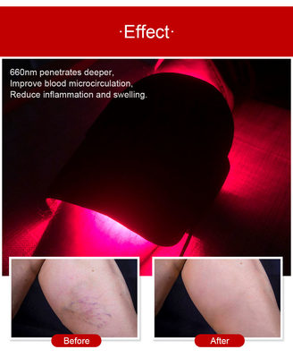 protection menée infrarouge de thérapie de lumière rouge de 660nm 850nm pour le soulagement de la douleur de bras de jambe de corps