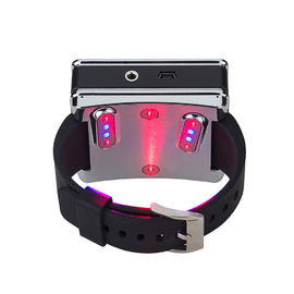 Montre-bracelet légère bleu-clair rouge de dispositif curatif efficace de laser de bas niveau
