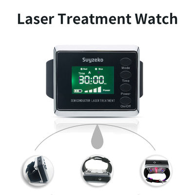 montre-bracelet 220V de laser de 650nm 450nm pour des diabétiques