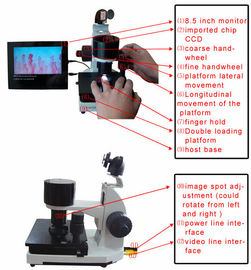 Microscope se pliant de microcirculation de clou de grande précision avec l'écran visuel de définition élevée 8 pouces