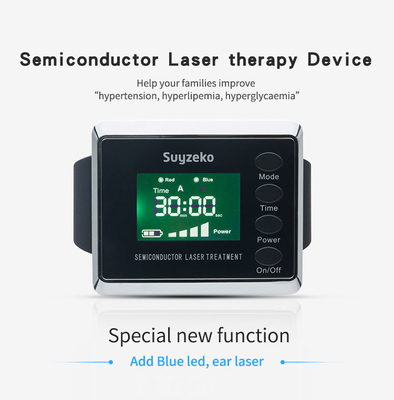 Construction de montre de thérapie de laser d'hypertension dans la batterie au lithium